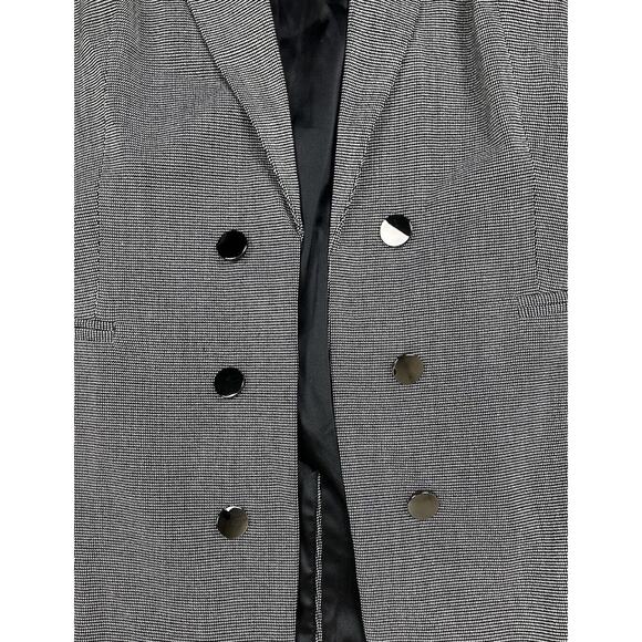 Torrid Textured Double Breast Dark Pearl Grey Blazer Open Front Plus Size 3X New - Picture 6 of 8
